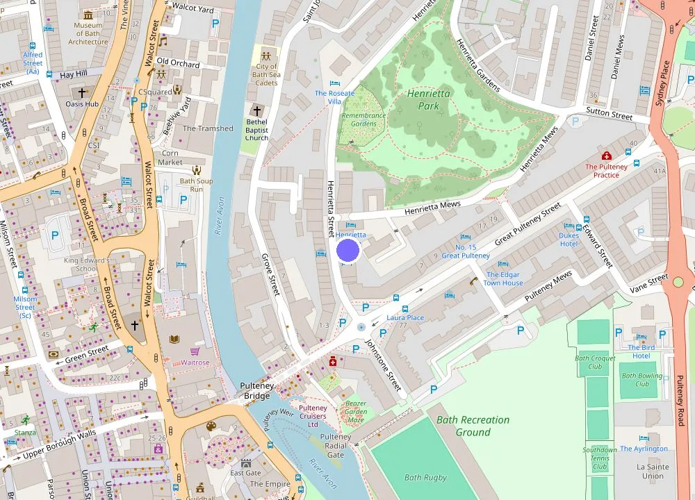 Map: Henrietta House, a member of Radisson Individuals